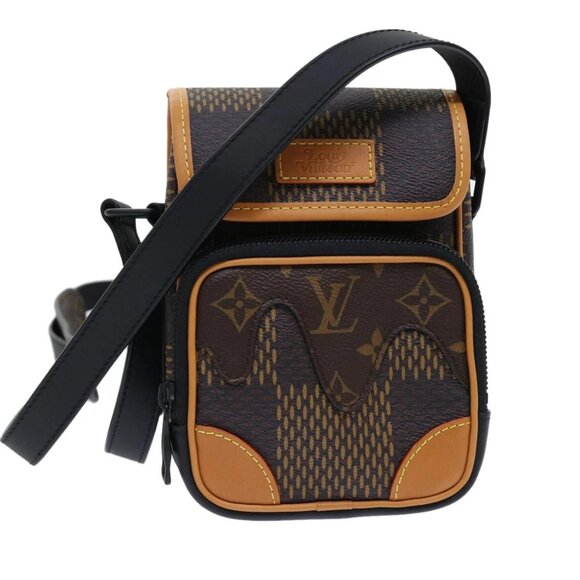 LOUIS VUITTON Damier Ebene Giant LVxNIGO Amazon MessengerBag N40357 Auth 49475SM - Picture 1 of 16